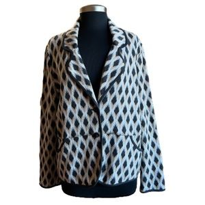 Pendleton NWT Woolen Mills Grey Tan Black Blazer Jacket Size XL Petite